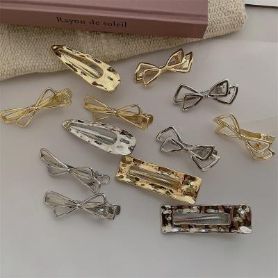 China Wholesale High Quality Black Hair Accessory Metal Snap Hair Clip For Women Hair Barrettes For Girls Bulk for sale