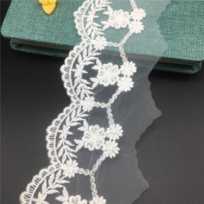 China Factory Hot-selling Water Soluble Fashion Cotton Mesh Embroidery Lace Shirts Lace Home Textile Lace for sale