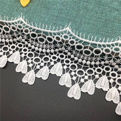 China Sustainable Factory Fashion Polyester Lace Hot-selling Shirts Lace Home Textile Embroidered Lace Fabric for sale