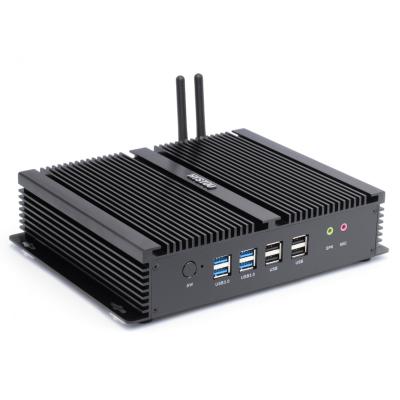 China Fanless Industrial Computer 8GB 16GB DDR4 256GB Dual HD ITX ITX Mini PC Display Core i3 i5 i7 SSD for sale