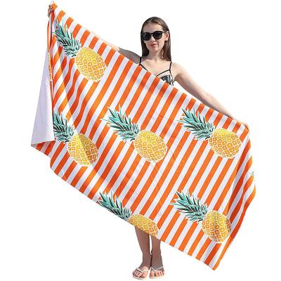 China Whole Sale Beach Quick Dry Beach Towel Soft Child Safe Towel for sale