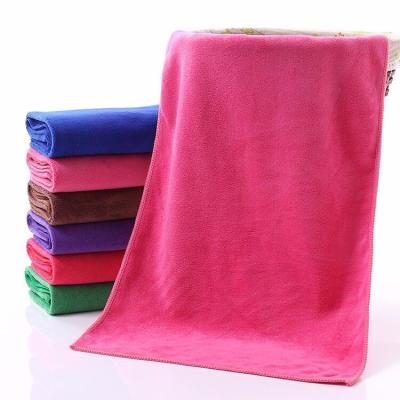 China Wholesale Custom Empty Coral Fleece Beach Microfiber Absorbent Bath Towel QUICK DRY Towel for sale