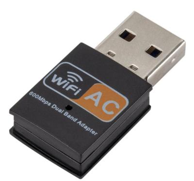 China High Quality Desktop Wifi Dongle 600Mbps Wifi Dongle Usb Wifi Adapter For PC Dongle Dual Band 24G&5G Network Cards for sale