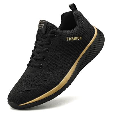 China 2021fashion excellent fashion trend designs new style outdoor fly knitted mesh sports shoes for men for sale