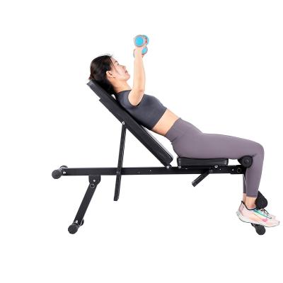 China Eco-Friendly Sit Up Bench Foldable Workout Bench Adjustable Strength Training Sit-UPS Board For Body Workout Gym Home Gym Bench for sale