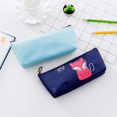 China School Casual Promotional Students Oxford Stationery Bag Fancy Printed Cheap Zipper Pencil Pouch for sale