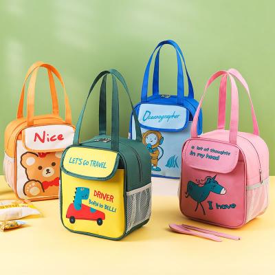 China Practical Cartoon Insulated Lunch Box Bag Large Capacity Portable Children's Cooler Office Portable Tote Bag for sale