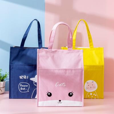 China Oxford Waterproof Durable Animal Wide Handle Large Size School Tote Bag Custom Printed Cute Accept ODM OEM Custom Logo Waterproof Available for sale