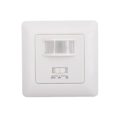 China Pdlux PD-PIR221 Wall Mount Auto Switch PIR Infrared Motion Sensor Light Switch for sale