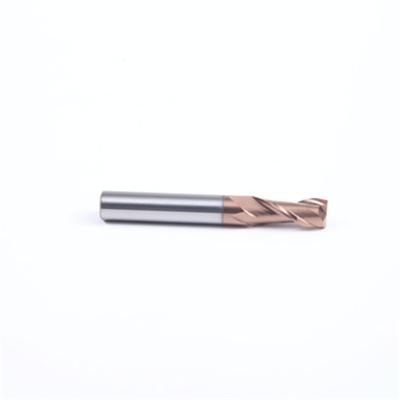 China CNC Machining hrc55 2 Square Milling Flutes Coating Solid Carbide Square End Mill For Steel for sale