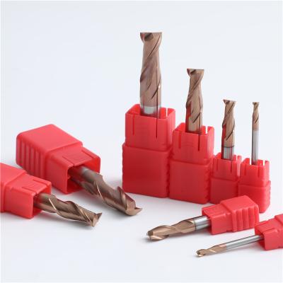 China CNC Machining Tiain Liner Milling CNC Turn Cutting Tools Carbide Square End Mills 2 Square Flute 4mm Carbide 4mm Straight End Mill 55hrc for sale