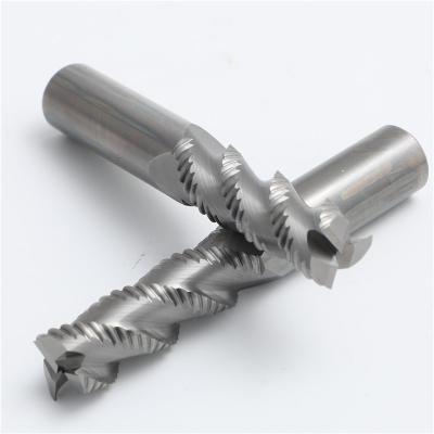 China CNC Milling Machining HRC45 Aluminum 3 Flute Cutters Square Blade Carbide End Mills For Roughing Milling for sale