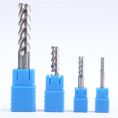 China CNC Milling Machining 1mm 1.5mm 2mm 2.5mm 6mm Down Cut Carbide Cobalt End Mill For Aluminum for sale