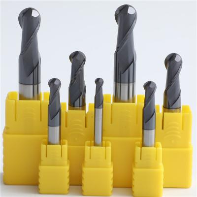 China CNC Milling Ball Nose End Mill Bits Korea Machining Cutting Tools For Lathe for sale