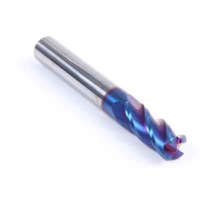 China High Quality Blue Nano Radius Machining CNC Radius End Mill Milling Cutter Milling Cutter for sale