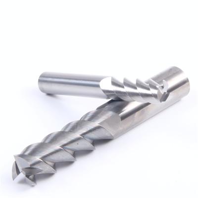 China cnc machining hrc50 4 flute end milling solid flat end milling cutter for aluminum for sale