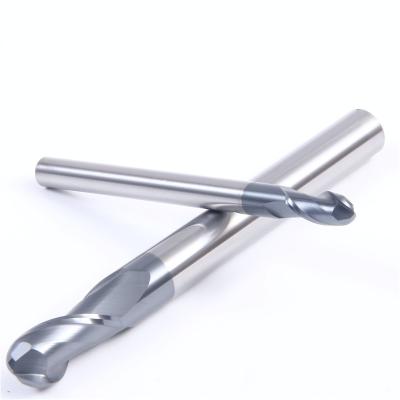 China Wholesale Cheap Bulk CNC Milling Machine Lathe Machine Stock 2 Flute Ball Nose End Mill for sale