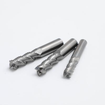 China CNC Machining 3 Flute Solid Carbide Roughing Milling High Quality Aluminum End Mill for sale