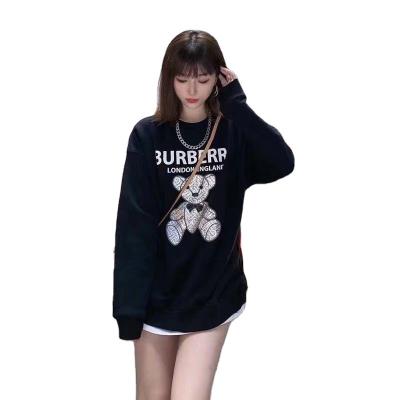 China Breathable Luxury Brand Streetwear Famous Designer New Arrival Girls Crewneck Sweatshirt Women Oversized Hoodies&Sweatshirts for sale