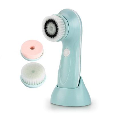 China Hot Sale Biumart DEEP CLEANING Customize Logo Design Face Cleansing Brush ABS Plastic USB Rechargeable Cleaning Brush for sale