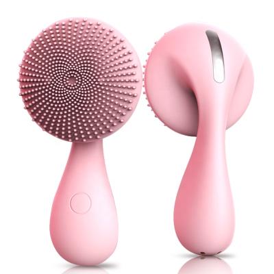 China Biumart DEEP CLEANSING Facial Massage Cleansing Brush Waterproof Face Cleansing Detergent Electric Facial Wash Electric Facial Brush for sale