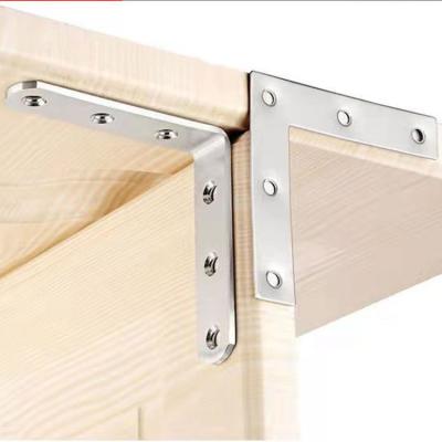 China Thickened L-shaped Right Angle Bracket Stainless Steel Code Shelf Corner Support Shelf Connector for sale