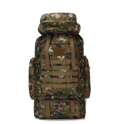 China Custom Made 80L Large Capacity Camouflage Camouflage Rucksack Waterproof Military Tactical Backpack For Men for sale