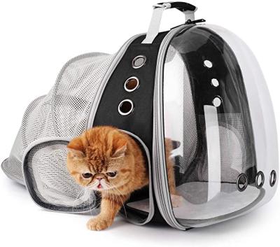 China Cat Backpack Pet Cages Carrier Expandable Line-approved Breathable For Travel Bubble Backpack Carrier Dog Carrier Bag for sale