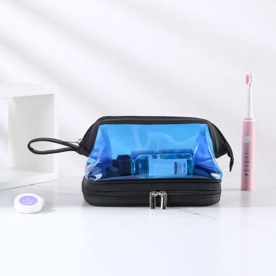 China Portable Fashion Ladies Cosmetic Make Up Bag PVC Cosmetic Bag With Large Capacity Zipper Make Up Bag for sale