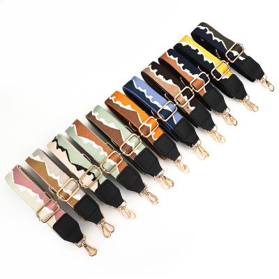 China Fashion 3.8cm Wide Multi Color Bag Strap For Replacement And Adjustable Shoulder Bags Sling Bag Strap High Quality Straps for sale