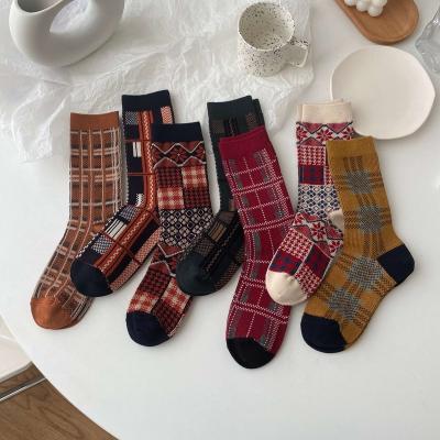 China Art Unisex Women 2022 Fashion Breathable Vintage Crew Mid Foot Bangs Slouch Color Plaid Scrunchie Funny GG Slouchy Designers for sale