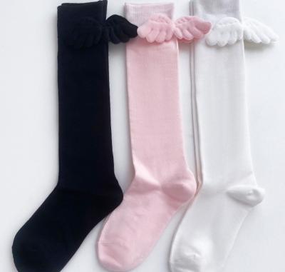 China Edge Loop Socks Fashion Pure Color Breathable Beautiful Young Style Angel Leg Socksear Calf School Socks for sale