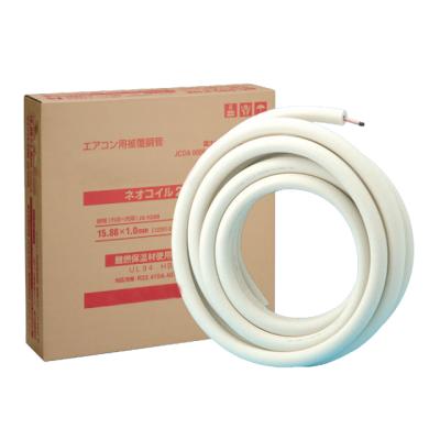 China Air Condition or Chiller PE Pre Insulated Copper Tube Refrigeration Copper Pipe Coils With White PE Insulation for sale