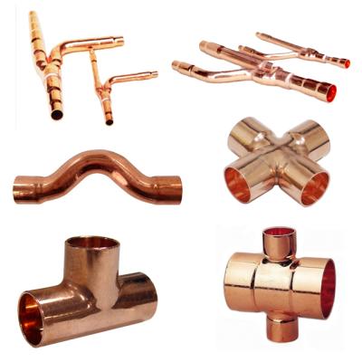 China Connect Tube Refrigeration Fittings Elbow Tee Cross Reducing Fitting Pipe for sale