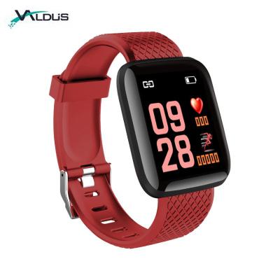 China Waterproof Touch Screen Fitness Tracker Sports Pedometer IP67 Smartwatch 116 Plus Smart Watch With Heart Rate Monitor for sale