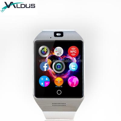 China Wholesale Friday 2021 Touch Screen Back Cell Phone Smarth Watch Android Q18 Smart Watch With SIM Card And Camera VS A1 DZ09 U8 Y1 for sale