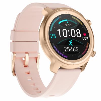 China 2021 Touch Screen 1.28 Inch BT Call Reloj Smartwatch Round IP68 Waterproof Real Woman Smart Watch Q1 for sale