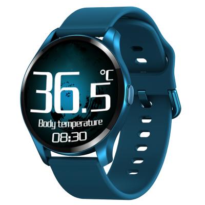 China Touch screen top selling 2021 new products round body temperature thermometer touch screen smartwatch T88 hot selling smartwatch for sale