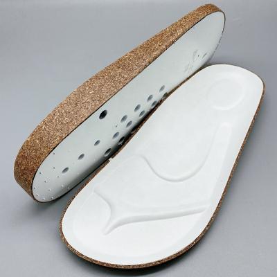 China PVC Customized Sole Cushion Cork Foot /Middle Bed For Slippers for sale