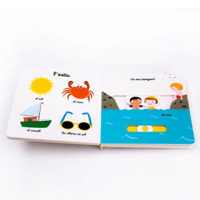 China paper & Cardboard Square Panel Book Printing Color Stereo Children's Reading Book Baby Puzzle Board Book Printing for sale