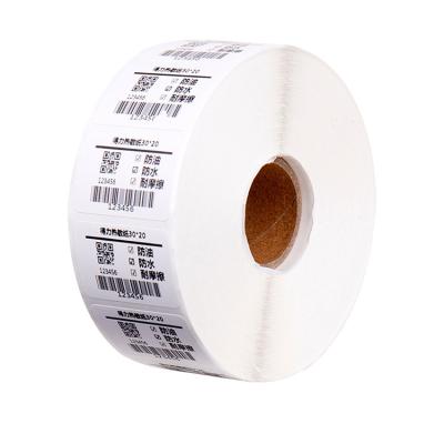 China High Quality Rectangular Sticky Roll Labels Sticker Waterproof Thermal Packaging Label Adhesive Sticker for sale