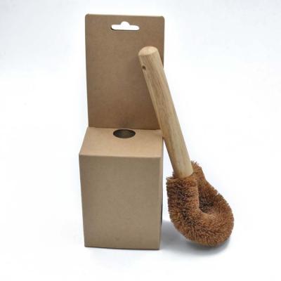 China Sustainable household, long-handled soft hair can clean pots fiber dish and pot natural bamboo brush for sale