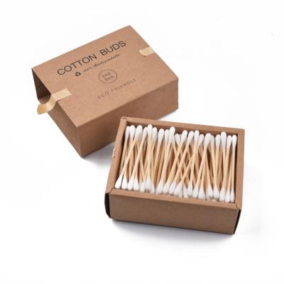 China Personal Care Wholesale Good Prices Biodegradable Eco-friendly Bamboo Cotton Buds Swab Bamboo Cotton Swab for sale