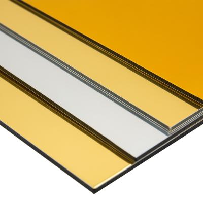 China Sustainable Mirror Aluminum Composite Panel With 4050mm Length 4mm Panel Thickness for sale