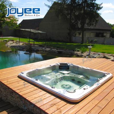 China Computer control with wholesale hot cold water massage hot tub spa 6 person best low price retangular acrylic jacuzzi function JOYEE for outdoor for sale