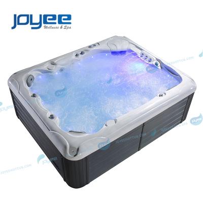 China Garden hot tub JOYEE 7 person free imported balboa acrylic walk-in step in hot tub spa equipment badewann whirlpool china spa luxury large swimming pool for sale