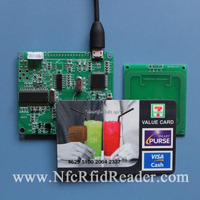 China Lector de ISO15693 13.56Mhz RFID, lector del control de acceso RFID de Mifare en venta