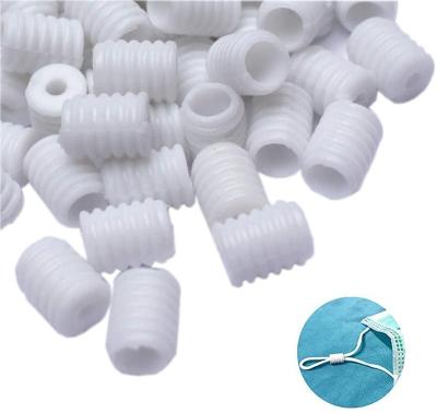 China Whosale factory factory silicone plastic stopper cord earloop elastic adjustment nickel free string for mask or other for sale