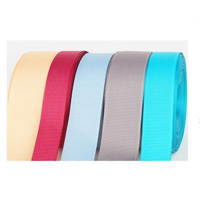 China 100Yards Wholesale High Quality Double Face Solid Colors Grosgrain Ribbon for sale