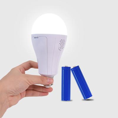 China High Capacity Residential Dual Battery Chargeable Sensor Bulb Led Emergency Induction Light for sale